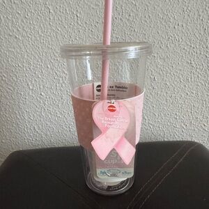 Pink Breast Cancer Awareness Tumbler